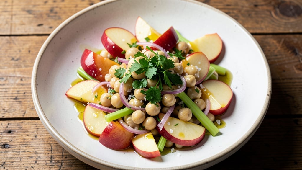 Apple Chickpea Salad Recipe: Sweet-Tart Balance with Crunchy Chickpea Bites