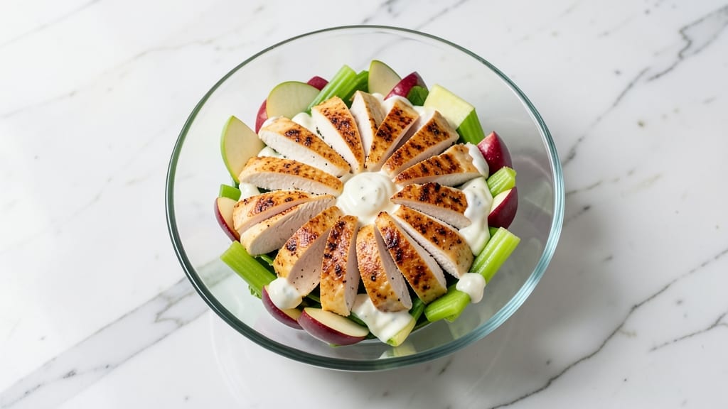 Apple Waldorf Chicken Salad Recipe: Crunchy Celery-Apple Medley With Creamy Herb Dressing