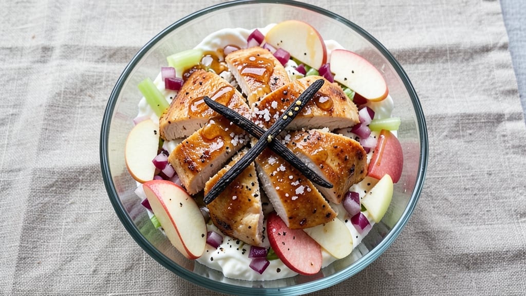 BJ's Honey Crisp Chicken Salad Recipe: Sweet-Spiced Crunch Over Creamy Vanilla Dressing
