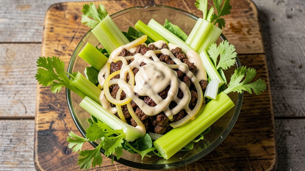 Cowboy Salad Recipe Pioneer Woman: Crisp Celery Crowns Over Smoky Ranch Bliss