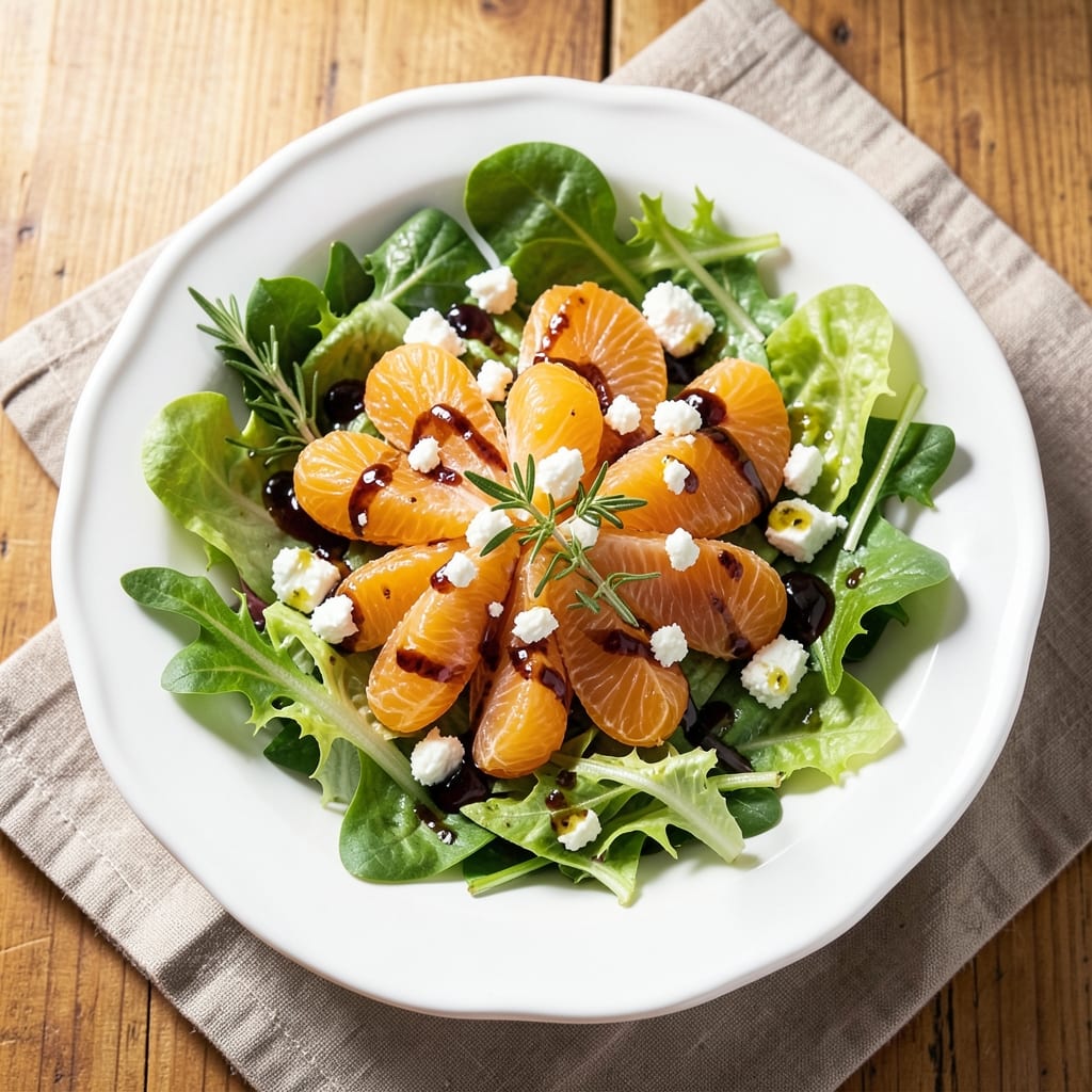 4-Ingredient Mandarin Orange Salad Recipe: Citrus-Balsamic Brightness in Minutes