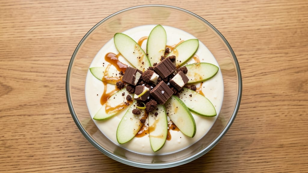 Apple Snickers Salad Recipe With Pudding: Warm Caramelized Apples and Creamy Vanilla Swirls