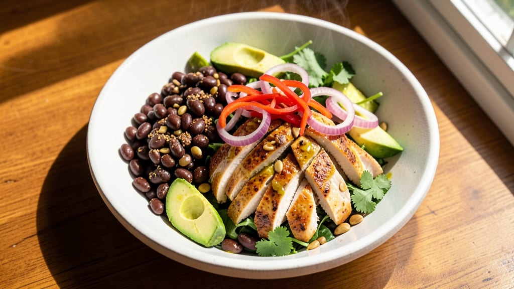 Black Bean Chicken Salad Recipe: Protein-Packed Crunch With Creamy Avocado Zing