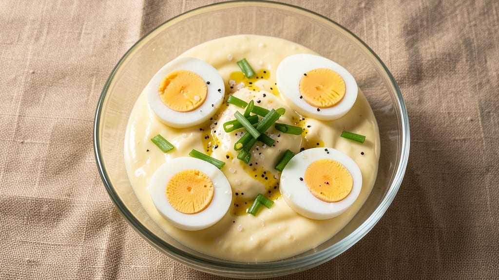 Boiled Egg Salad Recipe with Mayonnaise: Crisp Celery Bites Over Ultra-Creamy Base