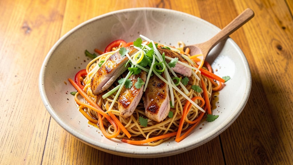 Asian Crispy Noodle Salad Recipe: Wok-Tossed Crunch With Tangy Peanut Zing