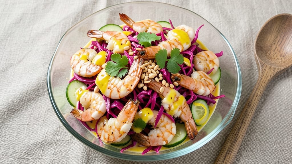 Asian Prawn Salad Recipe: Spicy Lime-Peanut Crunch in 15 Minutes