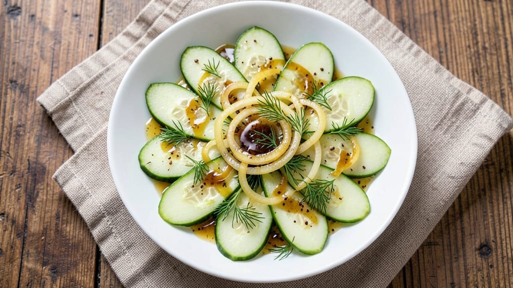 Cucumber and Onion Salad Recipe with Apple Cider Vinegar: Crisp Bite with Sweet-Tangy Zing