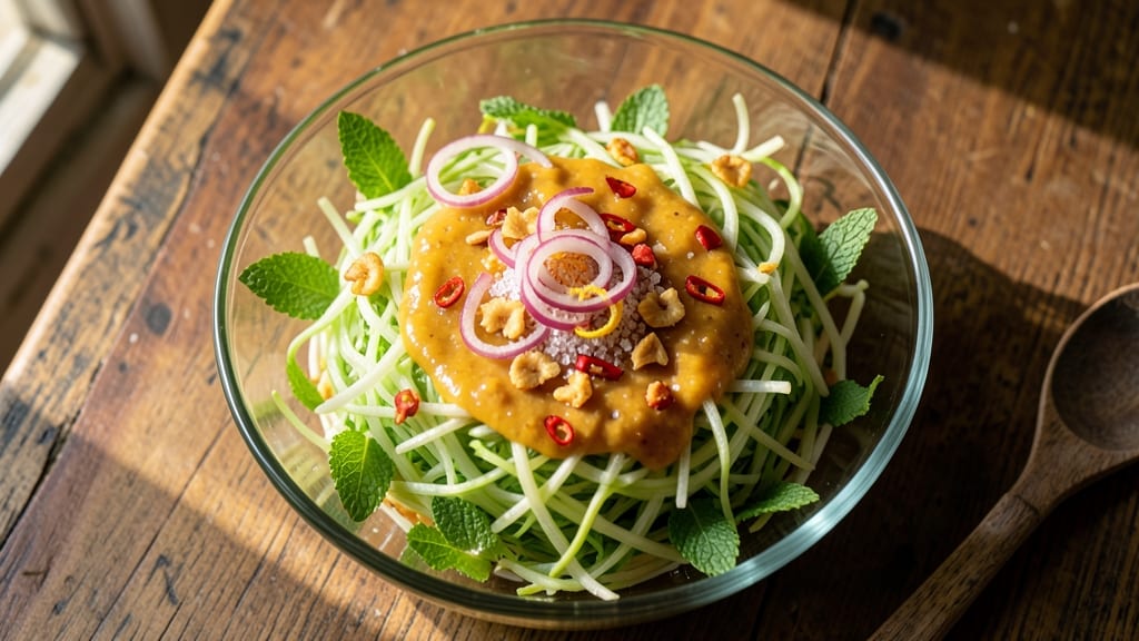 Cambodian Papaya Salad Recipe: Tangy Tamarind and Chili Crunch in 20 Minutes