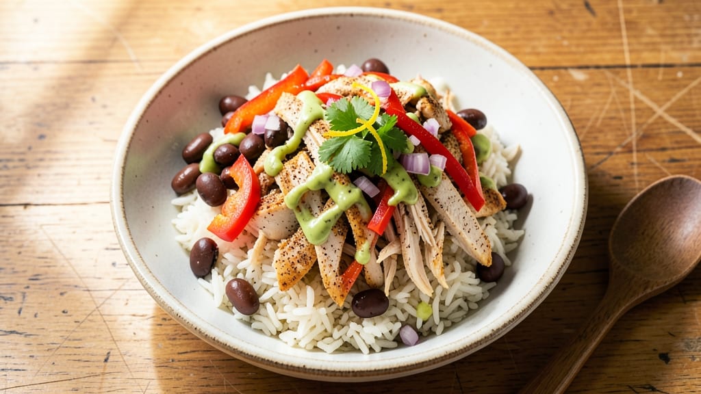 Burrito Salad Recipe: Crunchy Rice, Spiced Beans, and Cheesy Layers