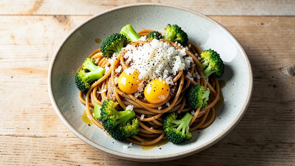 Broccoli Carbonara Salad Recipe: Crispy Pancetta Bites and Creamy Parmesan Harmony
