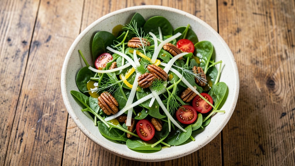 Burtons Grill Superfood Salad Recipe: Celery Crown Crunch Meets Creamy Herb Velout