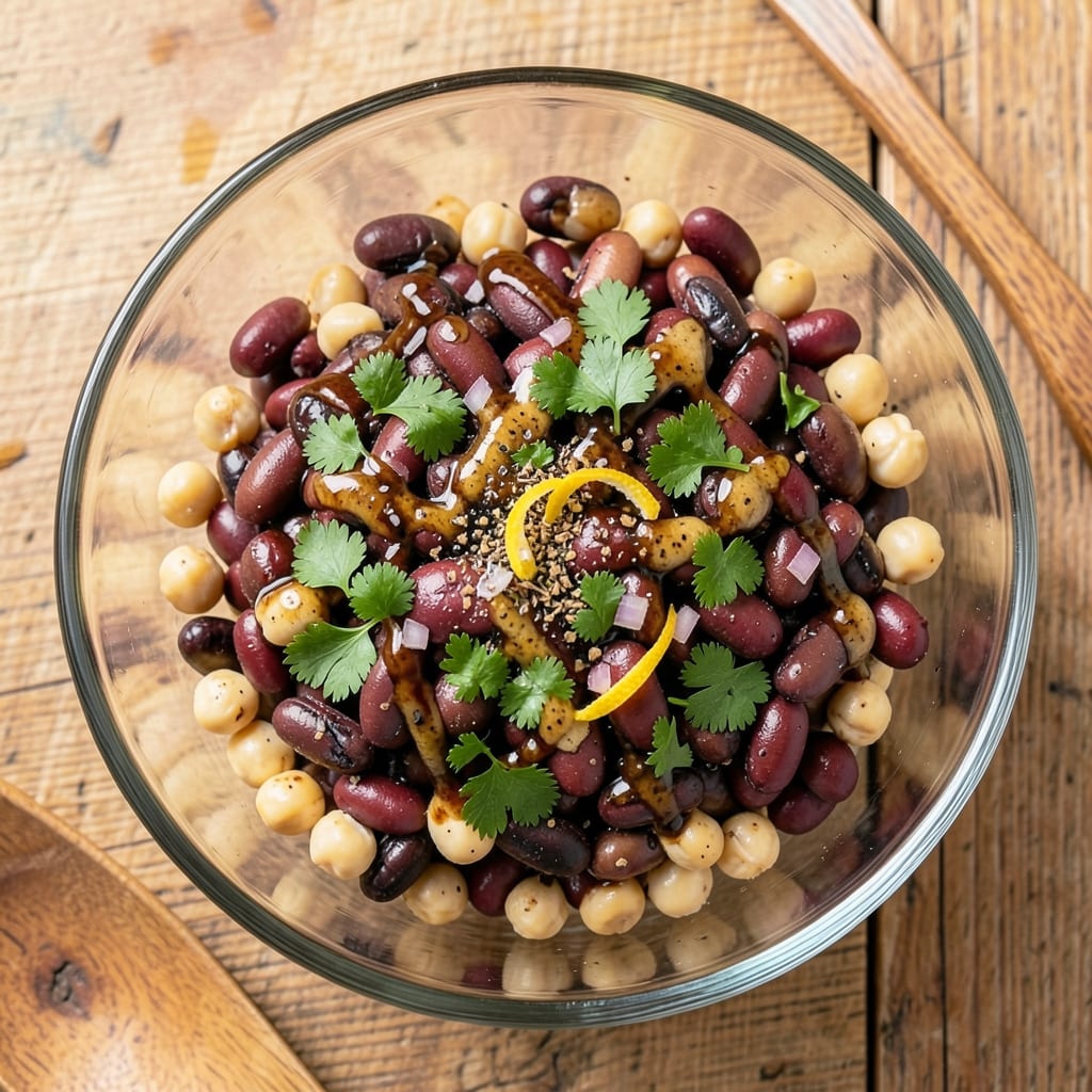 3 Bean Salad Recipe With Balsamic Vinegar: Tart-Sweet Balance in 10 Minutes
