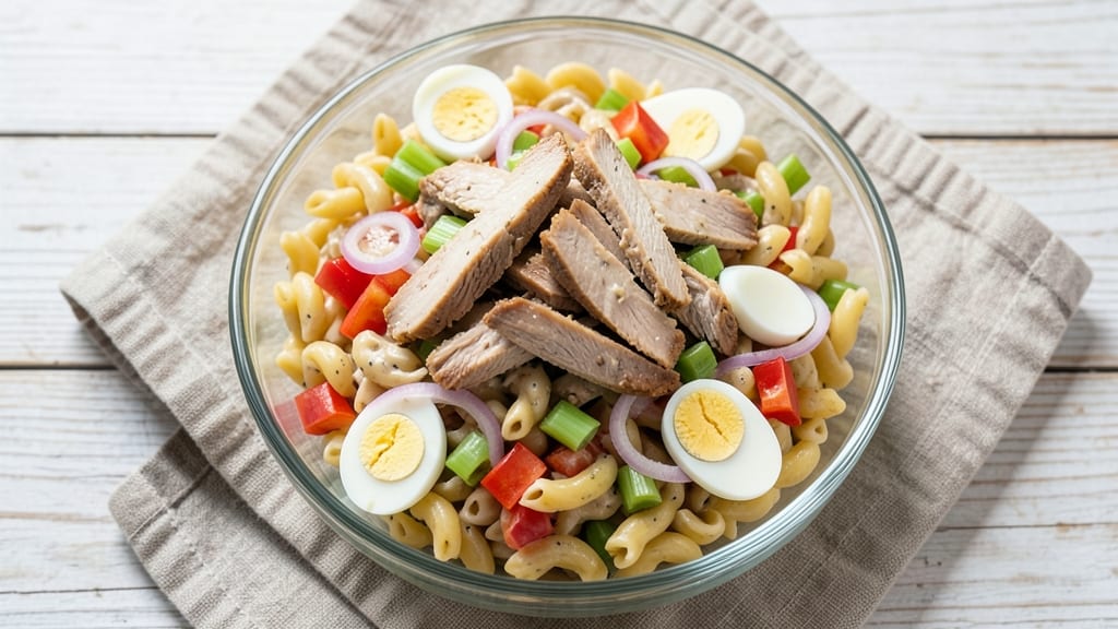 Bogie's Deli Pasta Salad Recipe: Crisp Celery Crowns Over Tangy Lemon-Anchovy Bliss