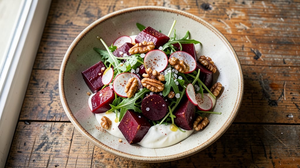 Burtons Grill Beet Salad Recipe: Smoky Roasted Beets With Tangy Creamy Dressing