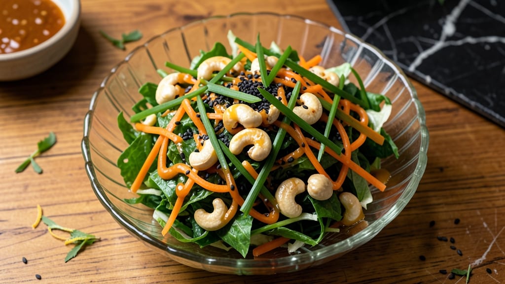 Asian Cashew Salad Recipe: Nutty Crunch Meets Tangy Sesame Zing