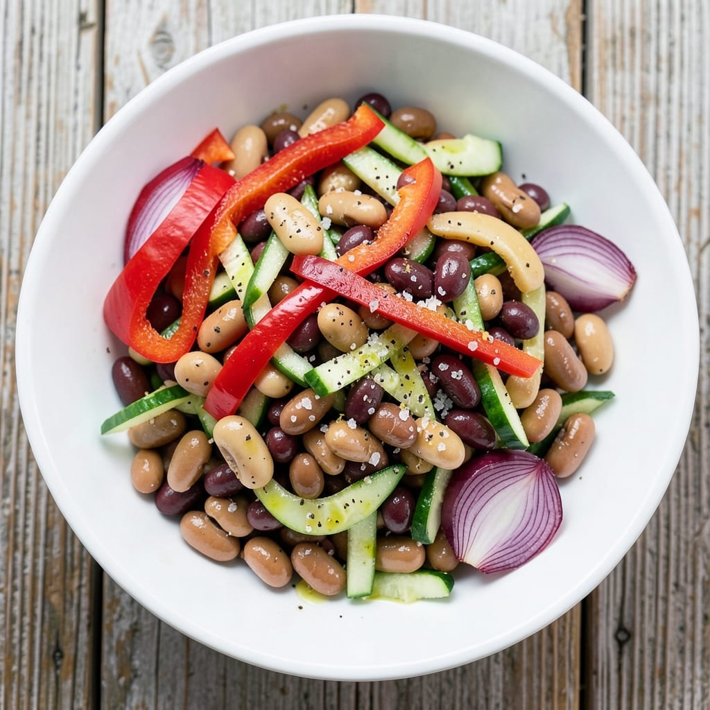 Jamie Oliver's 3 Bean Salad Recipe: Bright and Crunchy Pantry-to-Plate