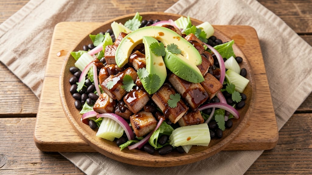 California Pizza Kitchen BBQ Chopped Salad Recipe: Smoky Pulled Pork Over Crisp Celery Crowns