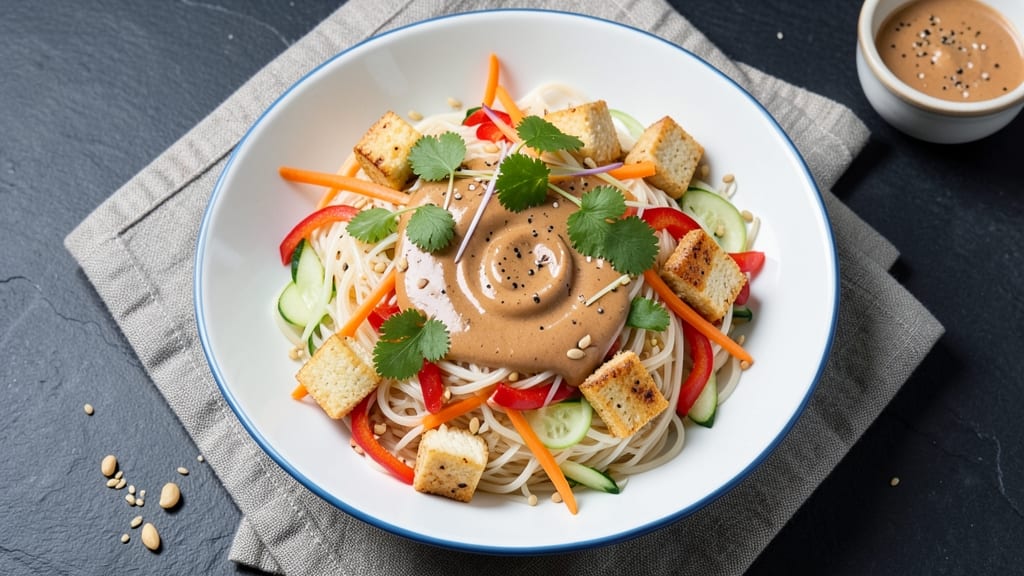Asian Glass Noodle Salad Recipe: Crispy Wok-Tossed With Tangy Peanut-Lime Zing