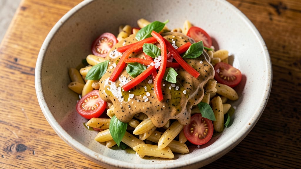 Byerly's Sunflower Pasta Salad Recipe: Sunflower-Seeded Crunch Over Creamy Herb Dressing