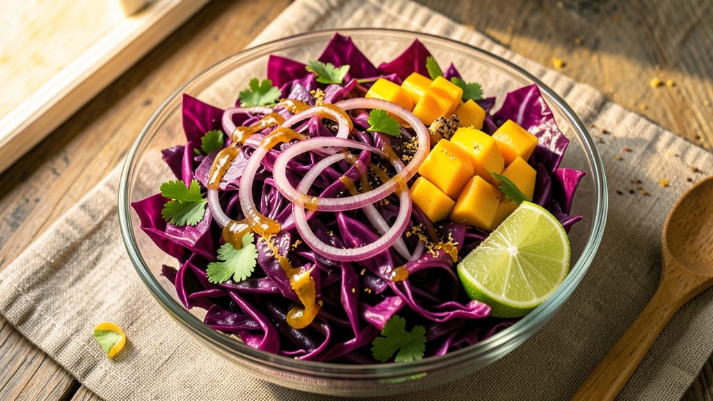 Cabbage Mango Salad Recipe: Tropical Crunch Meets Sweet-Tangy Zing