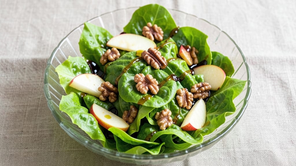 Apple Lettuce Walnut Salad Recipe: Sweet-Tart Balsamic Crunch in 15 Minutes