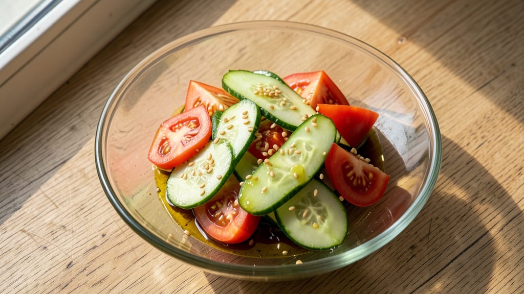 Asian Cucumber Tomato Salad Recipe: Refreshing Sesame-Lime Crunch in 10 Minutes