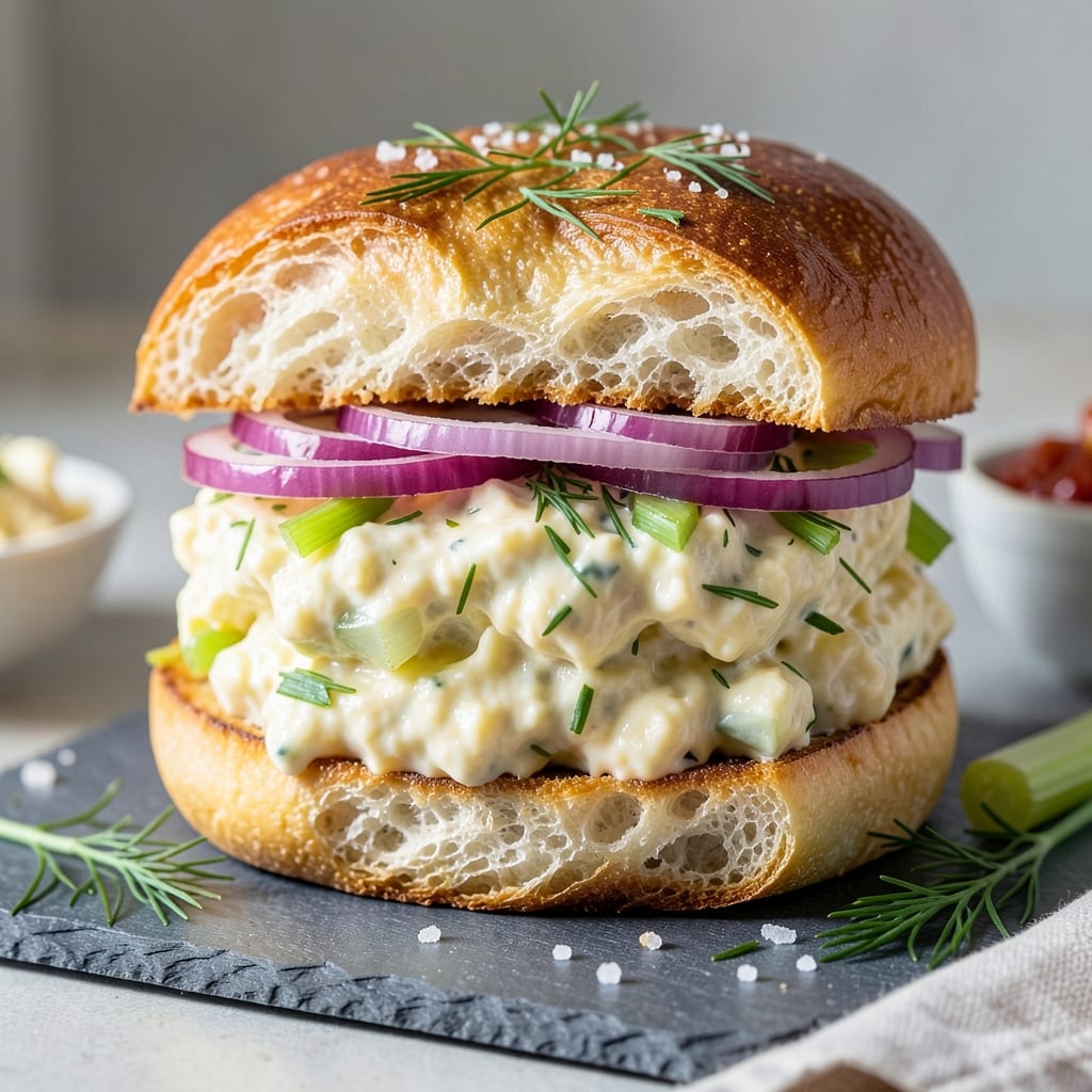 5 Star Egg Salad Sandwich Recipe: Crispy Bread and Creamy Filling Harmony
