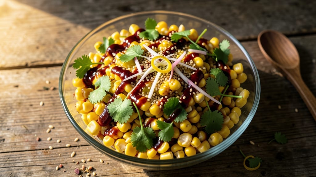 Asian Corn Salad Recipe: Sweet Chili Lime Crunch With Crispy Edges