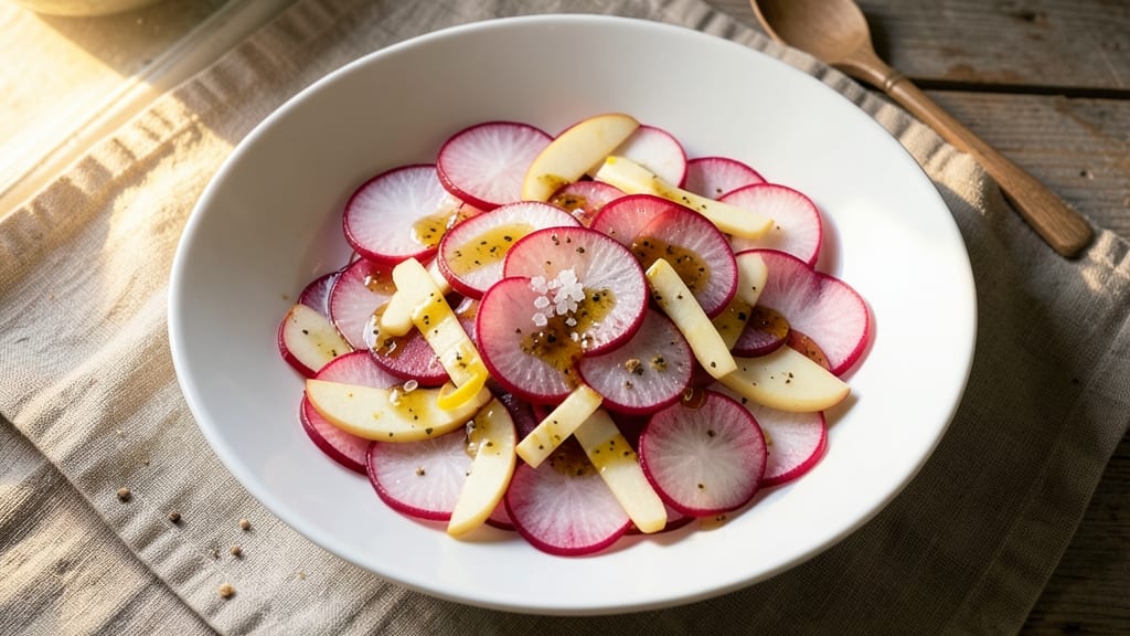 Apple Radish Salad Recipe: Sweet and Peppery Crunch in 10 Minutes