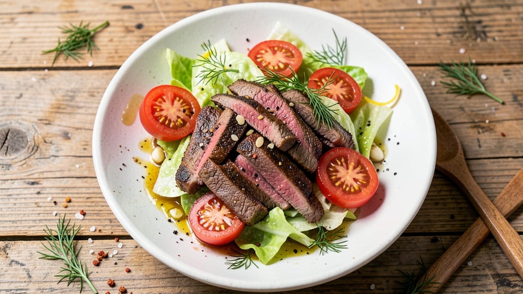 Beef Tomato Salad Recipe: Hearty Protein-Packed Bite With Tangy Vinaigrette
