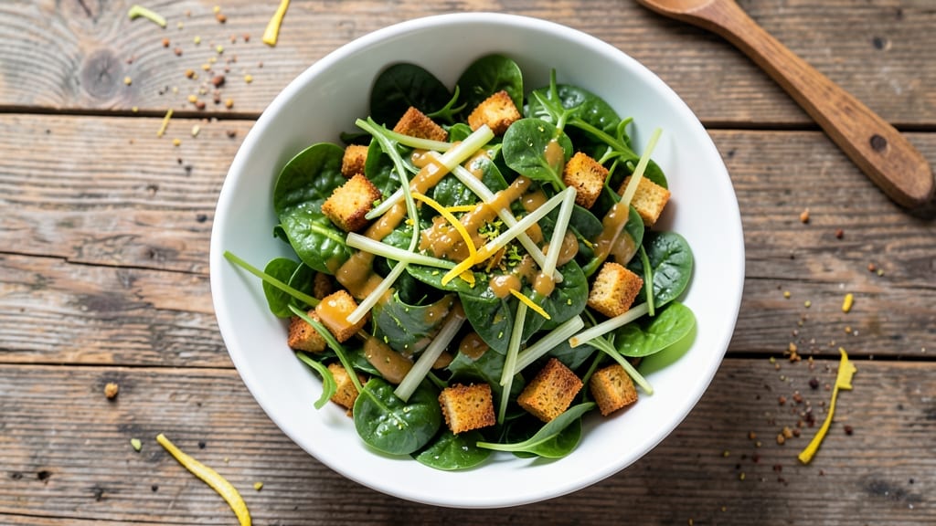Bonefish Grill House Salad Recipe: Crisp Celery Crowns Over Zesty Lemon Herb Velout