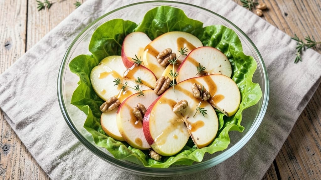 Apple Pear Lettuce Salad Recipe: Sweet-Tart Crunch With Creamy Honey Dressing