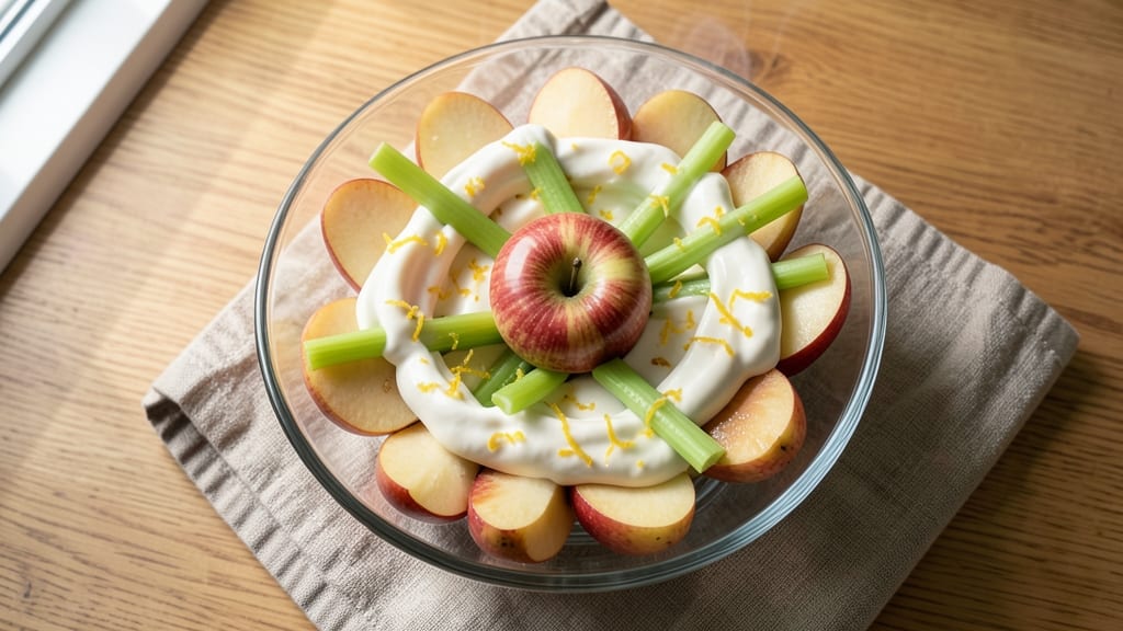 Apple Salad Recipe With Cream Cheese: Crisp Celery Crowns Over Velvety Apple-Cream Cheese Bliss