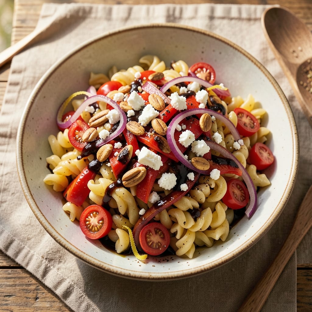 Alton Brown's Pasta Salad Recipe: Triple-Layered Texture Magic