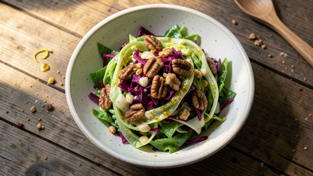Austrian Cabbage Salad Recipe: Crisp Vinegar-Kissed Shreds With Mustard and Walnuts