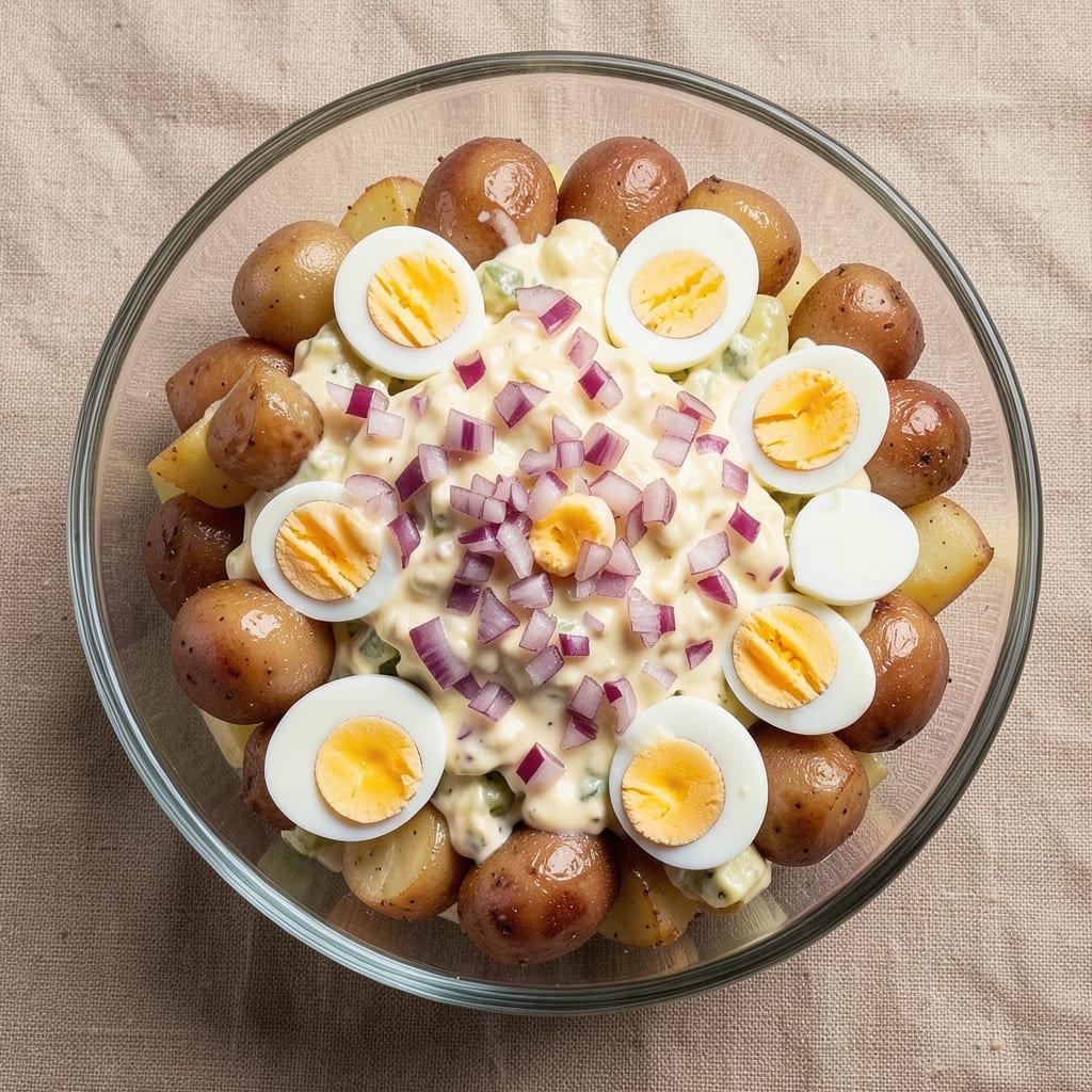 American-Style Potato Salad Recipe: Classic Mayonnaise With Crunchy Celery Bites