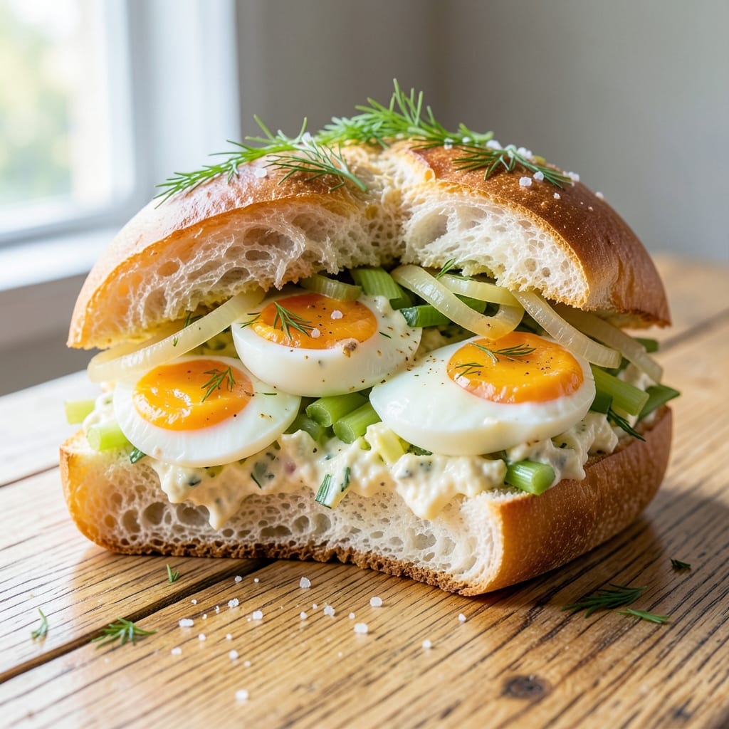 American Egg Salad Sandwich Recipe: Crispy Bread, Creamy Filling Balance