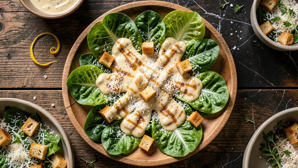 Caesar Salad Recipe for 20: Crisp Croutons and Parmesan Harmony
