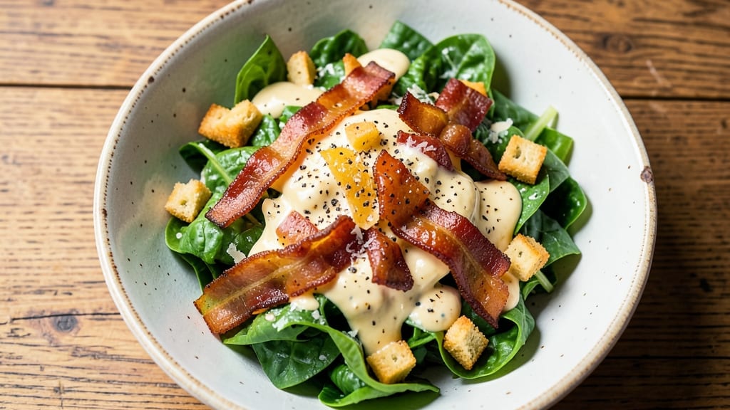 Caesar Salad Recipe With Bacon: Smoky Crispy Bits Over Creamy Parmesan Bliss