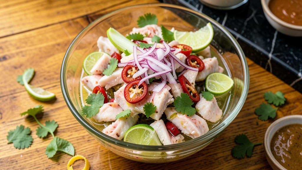 Authentic Bahamian Conch Salad Recipe: Crisp Celery Crowns Over Zesty Lime-Citrus Bliss