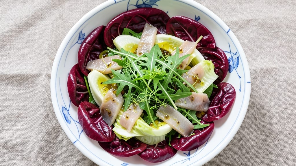 Arugula, Radicchio, and Endive Salad Recipe: Bitter-Sweet Balance With Lemon-Anchovy Zing