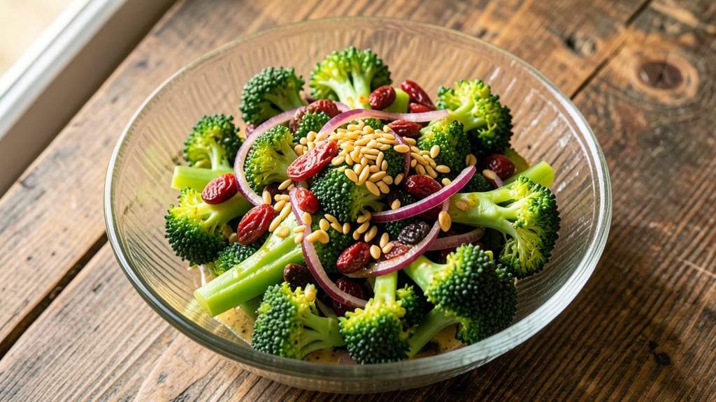 Broccoli Salad Recipe with Craisins and Sunflower Seeds: Sweet-Tangy Crunch That Stands Up to Summer Heat