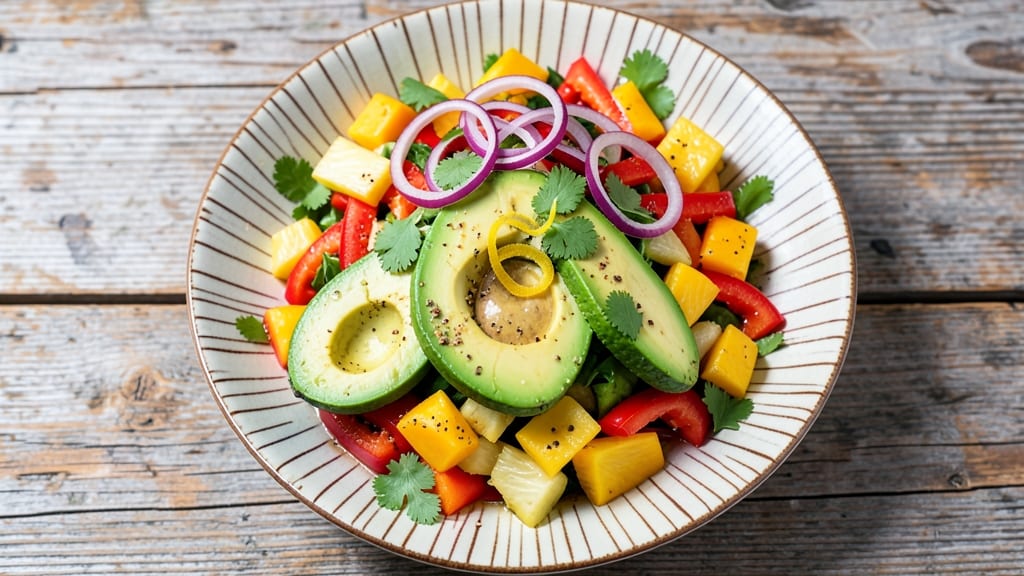 Brazilian Salad Recipe: Tropical Fruit and Avocado Crunch Fusion