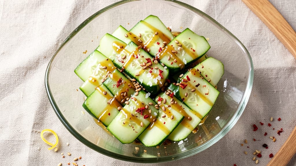 Japanese Cucumber Salad With Mirin Recipe: Refreshing Crunch and Sweet-Tart Balance