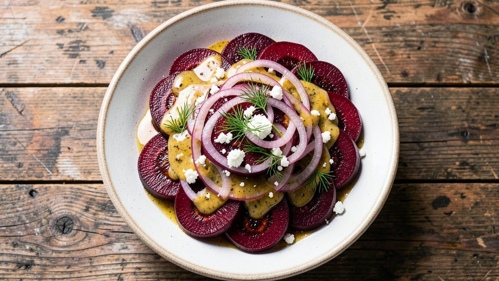Beet and Red Onion Salad Recipe: Earthy-Sweet Bite with Tangy Vinaigrette Crunch
