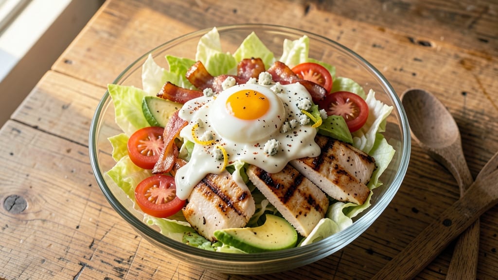 Chick Fil A Copycat Cobb Salad Recipe: Anchovy-Infused Ranch Meets Crispy Bacon Layers