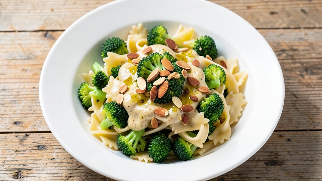 Broccoli Bow Tie Pasta Salad Recipe: Crisp-Tossed Freshness With Almond Zing