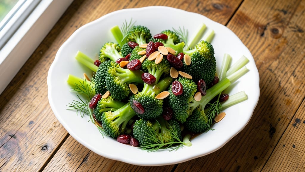 Broccoli Salad Recipe Without Onion: Bright Herb Vinaigrette With Crunchy Texture