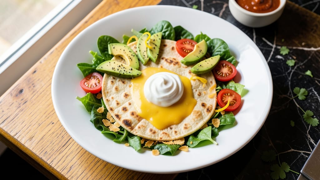 Applebee's Quesadilla Salad Recipe: Crispy Tortilla Bites Over Creamy Ranch Velout