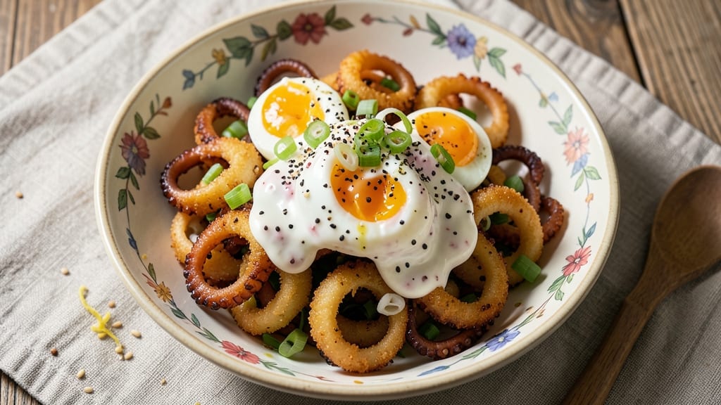Buddakan Calamari Salad Recipe: Crispy Squid Over Creamy Anchovy Dressing Bliss